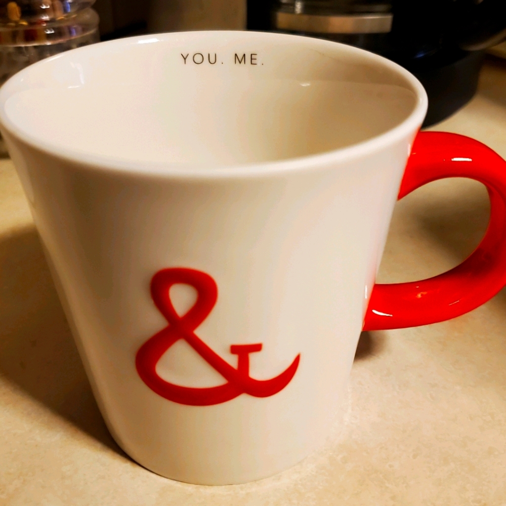 Starbucks You. Me. coffee mug red and white